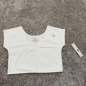 Downeast White Demi Tee